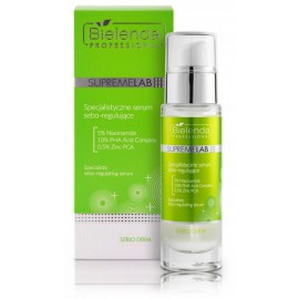 Bielenda Professional Supremelab Sebum-Regulating Serum sebumo išsiskyrimą reguliuojantis serumas 30 ml.