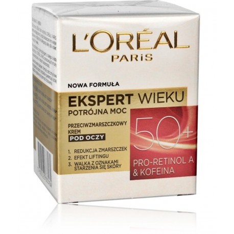 L'oreal Age Specialist 50+ paakių kremas nuo raukšlių 15 ml.