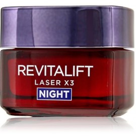 Loreal RevitaLift Laser X3 naktinis veido kremas 50 ml.