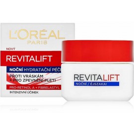 L'oreal RevitaLift stangrinamasis naktinis veido kremas 50 ml.