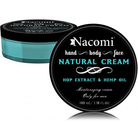 Nacomi Men Natural Cream natūralus kremas vyrams 100 ml.