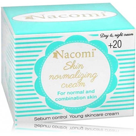 Nacomi Skin Normalizing Cream odą normalizuojantis veido kremas