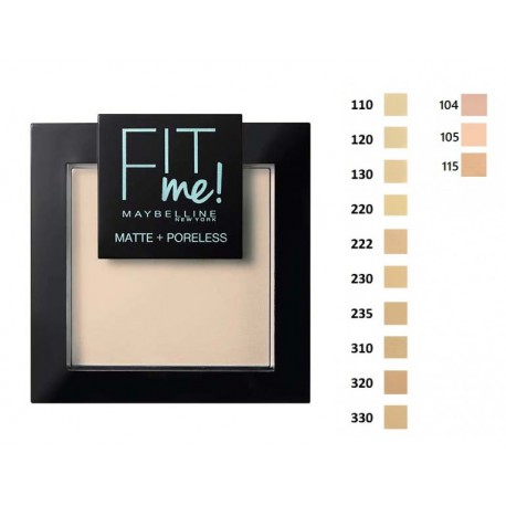 Maybelline Fit Me Matte & Poreless kompaktinė pudra