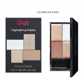 Sleek MakeUP švytėjimo suteikiančių priemonių paletė, 9 g.