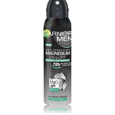 Garnier Men Magnesium Ultra Dry 72h purškiamas antiperspirantas