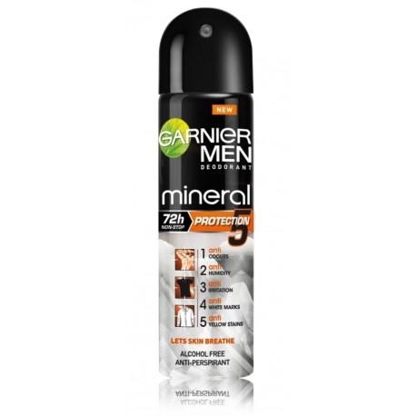 Garnier Men Mineral Protection 5 72h purškiamas antiperspirantas