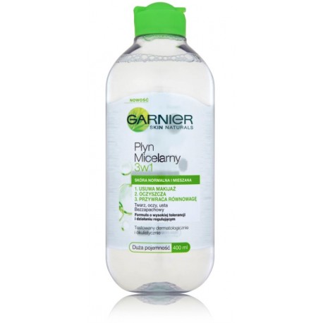 Garnier Skin Naturals 3in1 micelinis vanduo normaliai/mišriai odai