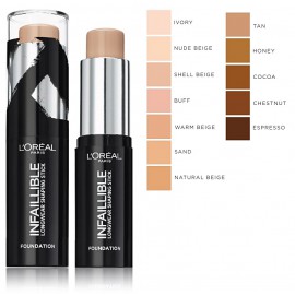 L'oreal Infallible Shaping Stick Foundation makiažo pagrindas 9 g.