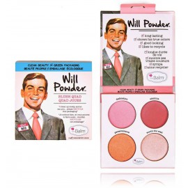 The Balm Will Powder Blush Quad skaistalų paletė, 10 g.