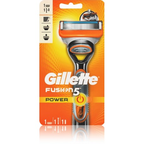 Gillette Fusion Power elektrinis skustuvas ir galvutė