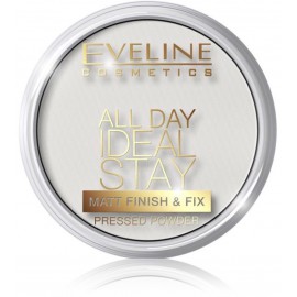 Eveline All Day Ideal Stay Matt Finish&Fix Pressed Powder fiksuojamoji kompaktinė pudra