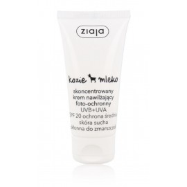 Ziaja Goat’s Milk koncentruotas drėkinamasis veido kremas su SPF20