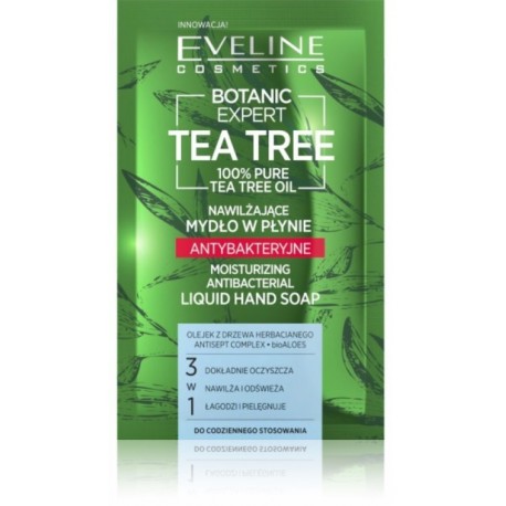 Eveline Botanic Expert Tea Tree Liquid Hand Soap antibakterinis skystas muilas