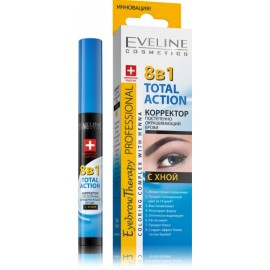 Eveline Eyebrow Therapy Total Action 8in1 antakių korektorius - dažai