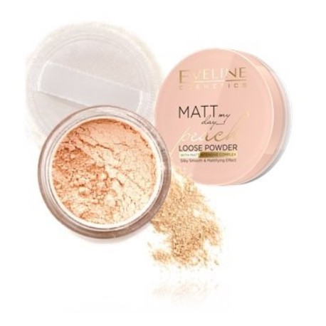 Eveline Matt My Day Peach Loose Powder biri pudra