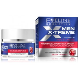Eveline Men X-Treme Anti-Age intensyviai drėkinantis kremas nuo raukšlių vyrams
