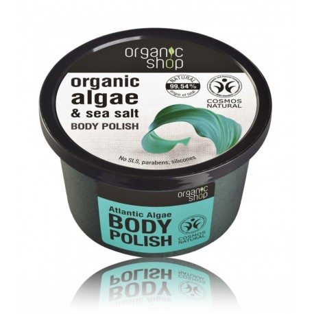 Organic Shop Organic Algae & Sea Salt Body Polish kūno šveitiklis