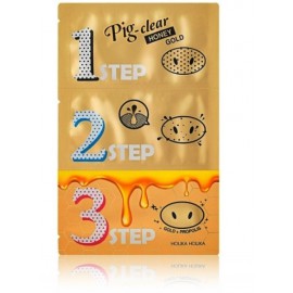 Holika Holika Pig-Clear Honey Gold poras valantys pleistrai 3 vnt.