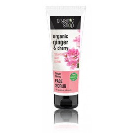Organic Shop Organic Ginger & Cherry Cleansing Face Scrub veido šveitiklis
