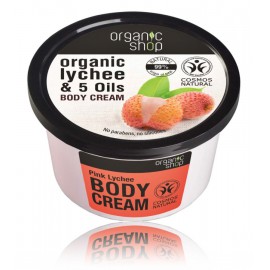 Organic Shop Organic Lychee & 5 Oils Body Cream kūno kremas