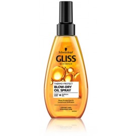 Schwarzkopf Gliss Thermo-Protect Blow-Dry Oil purškiamas, nuo karščio apsaugantis, aliejus plaukams