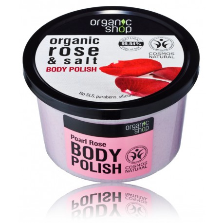 Organic Shop Organic Rose & Salt Body Polish kūno šveitiklis