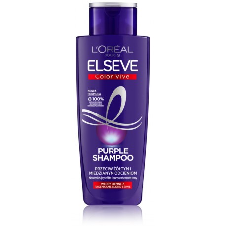 L`Oreal Elseve Colour Protect Anti-Brassiness Purple šampūnas šviesiems plaukams