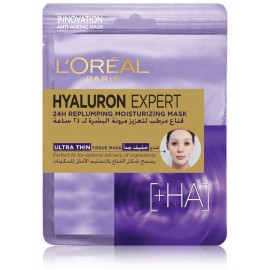 L`Oreal Hyaluron Specialist Replumping Moisturizing lakštinė veido kaukė 1 vnt.