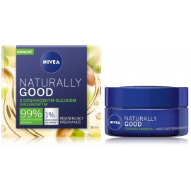 Nivea Naturally Good Regenerating naktinis veido kremas