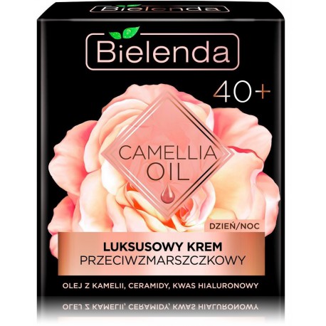 Bielenda Camellia Oil Luxurious Anti-Wrinkle Cream 40+ atkuriantis veido kremas brandžiai odai