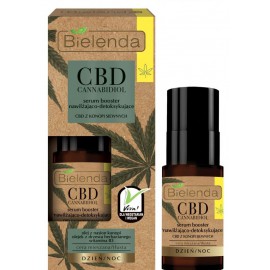 Bielenda CBD Cannabidiol Moisturizing And Detoxifying Face Serum Booster with CBD of Hemp detoksikuojantis serumas mišriai ir riebiai odai