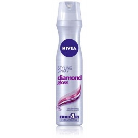 Nivea Diamond Gloss stiprios fiksacijos plaukų lakas 250 ml.