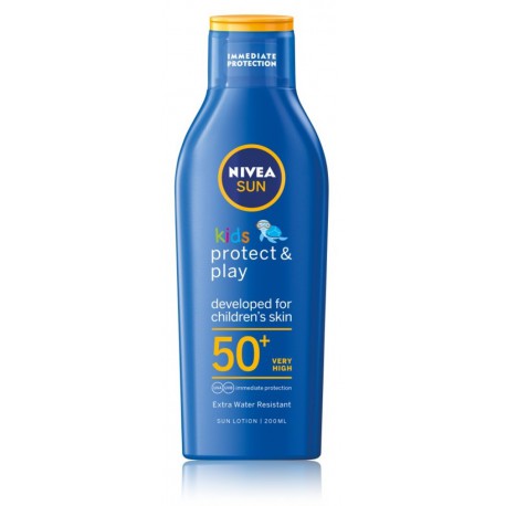 NIVEA Sun Kids Protect & Care SPF50 losjonas nuo saulės vaikams