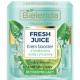 Bielenda FRESH JUICE Detoxifying Face Cream Booster detoksikuojantis veido kremas su citrusiniu vandeniu