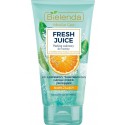 Bielenda FRESH JUICE Moisturizing Face Sugar Scrub drėkinamasis šveitiklis su citrusiniu vandeniu ir apelsinų sultimis