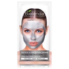 Bielenda Silver Detox Detoxifying Metallic Mask detoksikuojanti veido kaukė