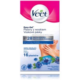 Veet Easy-Gelwax depiliuojamosios vaško juostelės pažastims