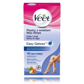 Veet Easy-Gelwax depiliuojamosios vaško juostelės kūnui