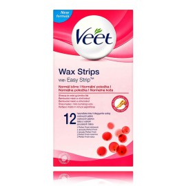 Veet Easy-Gelwax depiliuojamosios vaško juostelės kojoms, normaliai odai