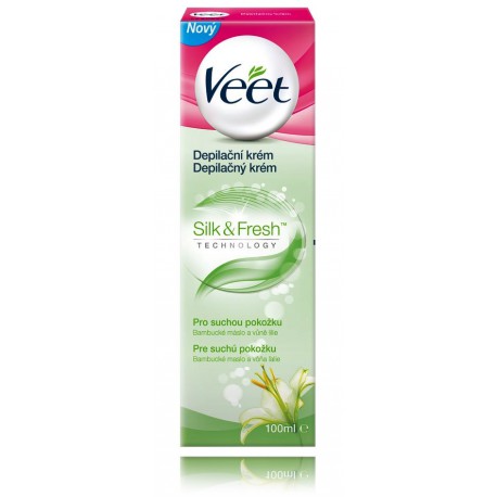 Veet Silk & Fresh depiliacinis kremas sausai odai