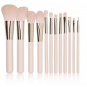 Mimo Tools for Beauty Makeup Brush Pink makiažo šepetėlių rinkinys 12 vnt.