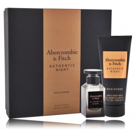 Abercrombie & Fitch Authentic Night Man rinkinys vyrams (50 ml. EDT + dušo gelis 200 ml.)