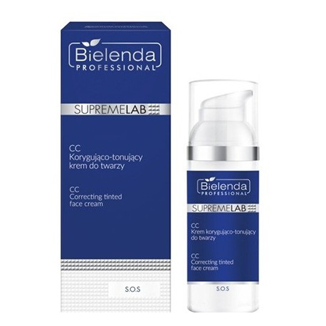 Bielenda Professional SupremeLab S.O.S. CC Correcting Tinted Face Cream veido kremas