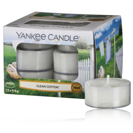 Yankee Candle Clean Cotton aromatinė žvakė