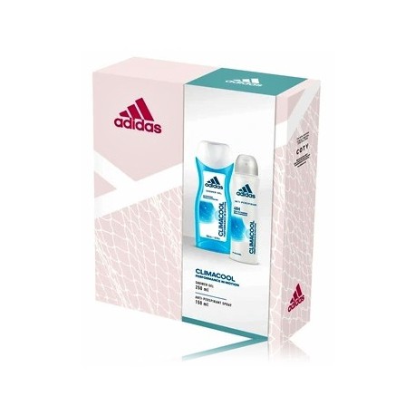 Adidas Climacool Woman Gift Set rinkinys asmens higienai (Antiperspirantas 150 ml. + dušo gelis 250 ml.)