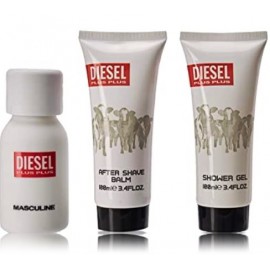 Diesel Plus Plus Masculine rinkinys vyrams (75 ml. EDT + 100 ml. balzamas po skutimosi + 100 ml. dušo gelis)