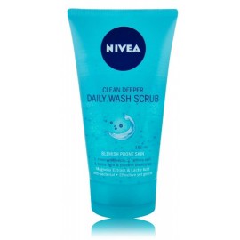 NIVEA Clean Deeper Daily Wash Scrub kasdienis veido šveitiklis