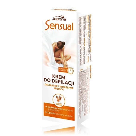 Joanna Sensual Hair Removal Cream With Oat Milk depiliacinis kremas