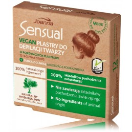 Joanna Sensual Vegan Face Wax Strips depiliuojamosios vaško juostelės veidui