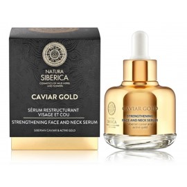 Natura Siberica Caviar Gold Strengthening Face And Neck Serum stiprinamasis veido ir kaklo serumas